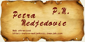 Petra Međedović vizit kartica